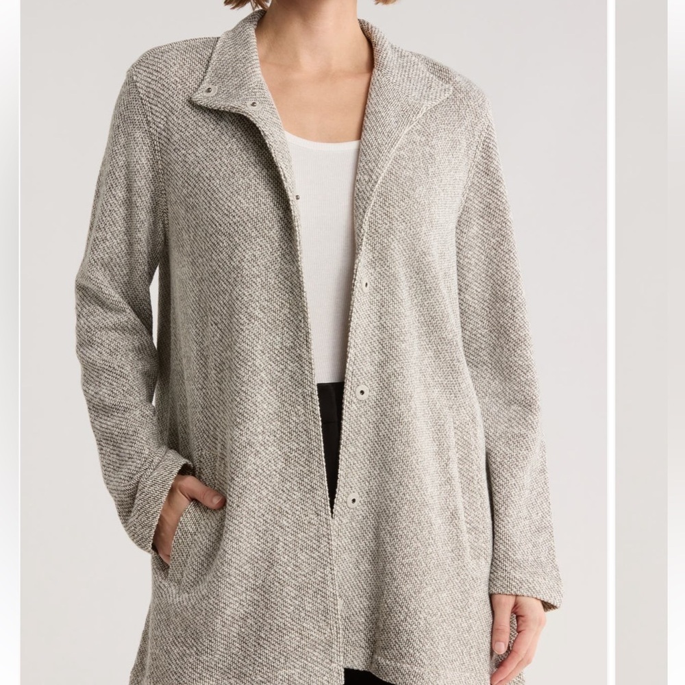Eileen Fisher Gray Textured Jacket
